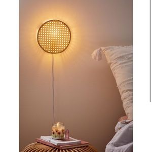 Rattan Scone Light